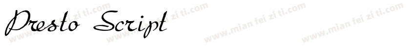 Presto Script字体转换